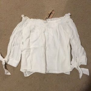 American Eagle off the shoulder top.
